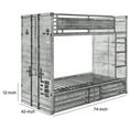thumbnail image 5 of Gunmetal Gray Finish Twin Turdle with Metal Frame and Slat system Blue, 5 of 5