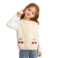 thumbnail image 3 of StSilkitty Cardigan Vest Sweater for Boys Girls Cute Embroidery Sleeveless Button down Knit Waistcoat Lightweight Casual Tops, 3 of 9