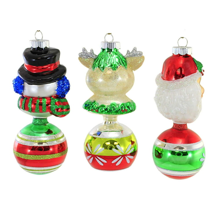 Christopher Radko Shiny Brite Holiday Splendor - Tulipani con riflettore decorato a 6 punti, 8,3 cm