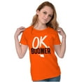 thumbnail image 4 of OK Boomer State of Oklahoma Settlers Womens Fitted Plus Size Graphic Tee Brisco Brands 2X, 4 of 5