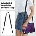 thumbnail image 4 of Shockproof Case for Apple iPad Air 13 Inch 2024 M2, Rugged Hybrid Protective Cover with Pencil Holder & Shoulder Strap Kids Friendly Rotating Kickstand Case for iPad Air 13" 2024, Purple, 4 of 9
