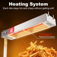 thumbnail image 5 of Home Kitchen French Fry Warmer, 750W Commercial Heat Light Food Warmer, Electric Food Warmer with Free-Standing Warming Light, Countertop Fries Food Warmer for Parties Kitchen Restaurant Buffe, 5 of 7