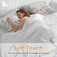 thumbnail image 4 of Farms Wildflowers Bedding Duvet Cover Set King Size 4 Pieces Herbs Countryside Watercolor Floral Leaf Bedding Set with Zipper Closure, 1 Comforter Cover 92x106 Inches 1 Flat Sheet & 2 Pillow Cases, 4 of 7