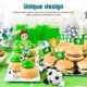thumbnail image 2 of 1 Set Soccer Birthday Party Decorations: Football Theme Birthday Cake Decorations - Soccer Cake Topper For Party Supplies And Celebration, 2 of 3