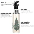 thumbnail image 3 of Yayeee 33oz Insulated Water Bottle Double Wall Stainless Steel with Flip Straw Lid, Hand Drawn Christmas, 3 of 7