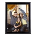 thumbnail image 3 of M&T Displays Opti Snap Poster Frame 8.5x11 Inch Black 1" Aluminum Front Loading Wall Mounting Picture Photo Document Certificate Sign Holder Mitered Corner Anti Glare Cover, 3 of 8