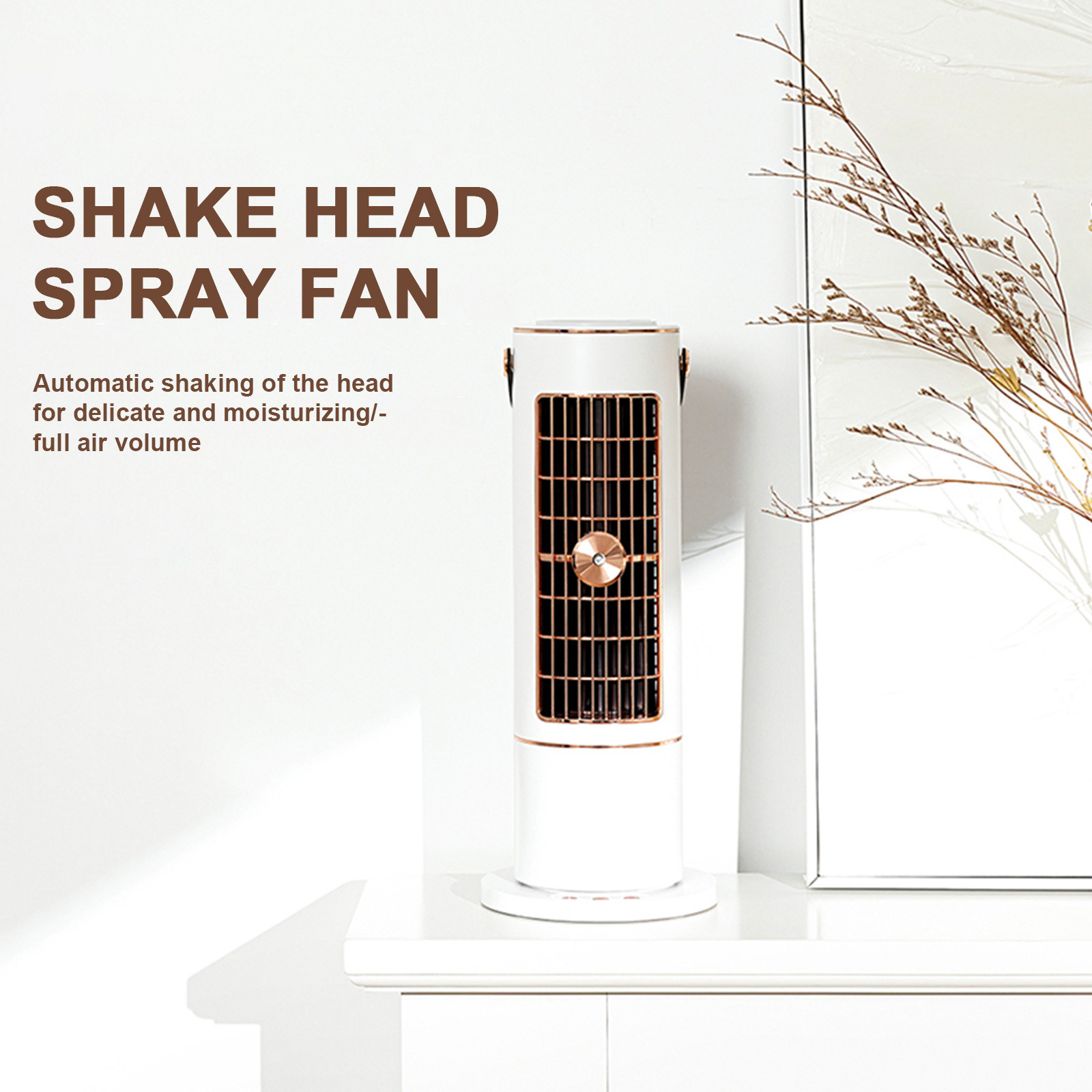 Harlier Tower Fan for Bedroom, Quiet Rechargeable Bladeless Fan with Remote, 3 Speeds, 80° Oscillating Fans for Indoors, 15 Inch Portable Desk Table Fan for Room, Home, Office
