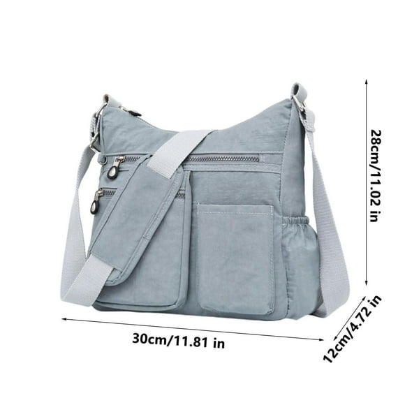 SDNall Crossbody Bags for Women, Small Crossbody Bags for Women, Crossbody Bag Men, Crossbody Bag Nylon Cloth Bag Multi Compartment Medium Bag Middle Aged Casual Shoulder Bag