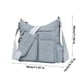 thumbnail image 2 of Bolso bandolera de nylon multicompartimento para viajar, comprar, correr y uso diario, 2 of 3