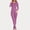 Purple, variant on Womens Thermal Set Ultra-Soft Set with Fleece Lined Base Layer Top & Long Johns Bottom Women Cold Weather Top Bottom