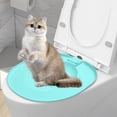 thumbnail image 4 of Feltree Cats Toilet Seat Training Kit Reusable Sitting Toilet Squat Cats Litter Box, 4 of 8