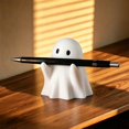 thumbnail image 6 of Halloween Ghost Figurine, Funny Resin Pen Holder Ghost Statue, Cute Decor for Halloween Decorations Desk Indoor and Porch Spooky Home Decor, 6 of 9