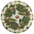 thumbnail image 2 of Round Area Rug Tropical Fruit Floral Seamless Pattern Indoor Floor Area Mat Stain-Proof Mat Non-Skid Rugs for Living Room Dining Kitchen Bedroom, 2 of 7
