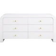 thumbnail image 3 of Maklaine Contemporary Wood 31.5''H x 62''W x 19''D White Dresser, 3 of 11