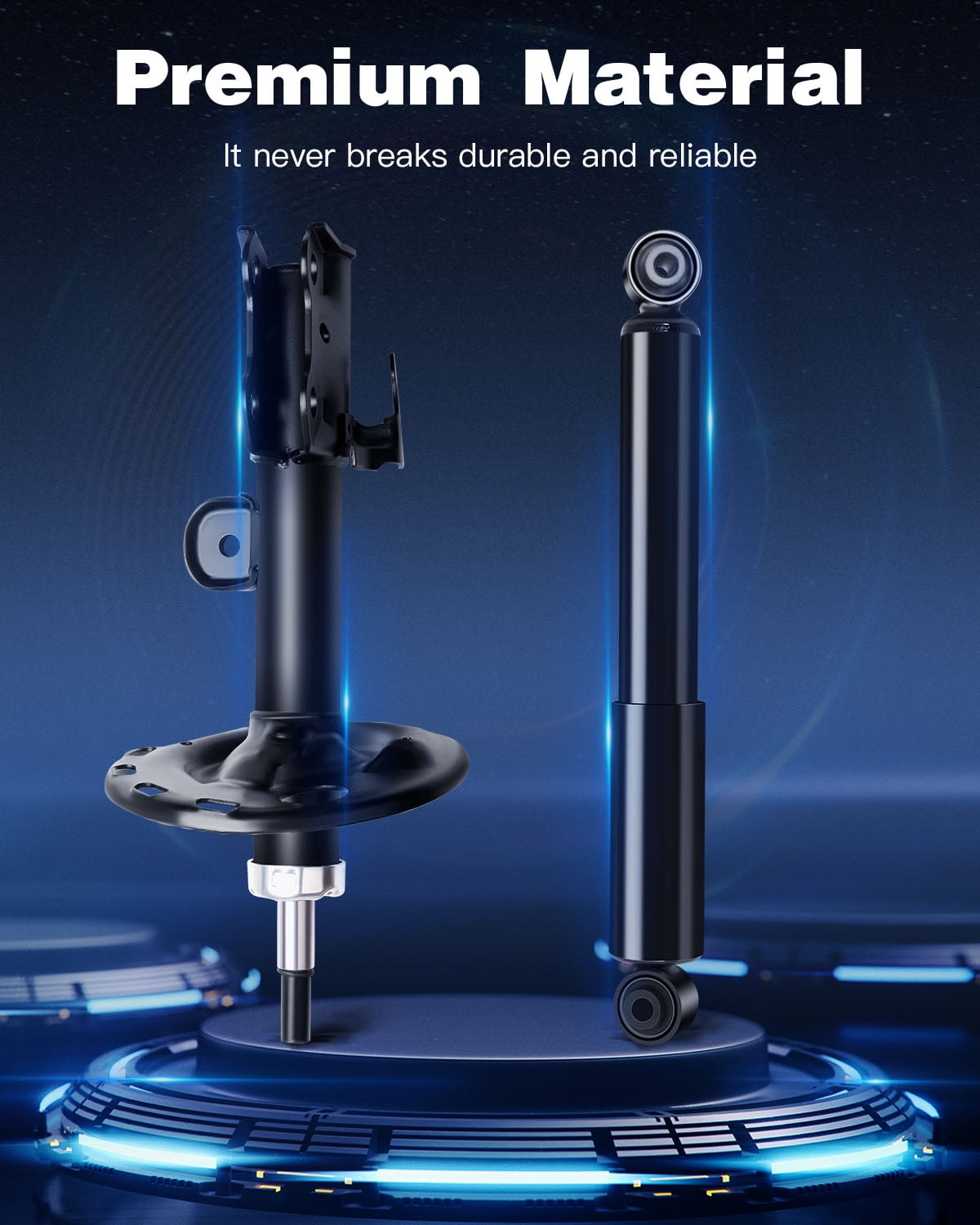 Shocks and Struts,ECCPP Front Rear Shock Absorbers Strut Kits Compatible with 2006 2007 2008 2009 2010 2011 2012 for Toyota RAV4 339032 72276 349024 37289