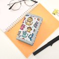 thumbnail image 7 of JIALIOU Nylon Trifold Card Wallet with ID Window Zipper Pocket for Men Women Teen Cartoon Cats with Hat, 7 of 7