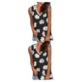 thumbnail image 1 of Qarigey Chaleco de mujer sin mangas Casual encaje Sexy Tanktop vacaciones citas playa vacaciones deportes verano Top ropa tipo 5 L tipo 5 L 2piezas, 1 of 6