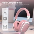 thumbnail image 6 of B35S Wireless Over Ear Headphones, Noise Canceling Bluetooth 5.3 Headphones with Microphones,Hi-Res Audio,48H Playtime,Foldable,Breathable Soft Earpads for iOS/Android/Samsung/PC, 6 of 11