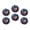 C1528, variant on Glass Refrigerator Magnet 6Pcs Magnetic Fridge Sticker,Decor for Kitchen,Whiteboard,Cabinet,Graceful Pattern Of Bird On Jasmine Flower Background