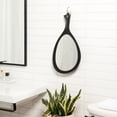 thumbnail image 5 of Zadro Large Teardrop Handheld Mirror Curved Ergonomic Handle to Hang, 5 of 11
