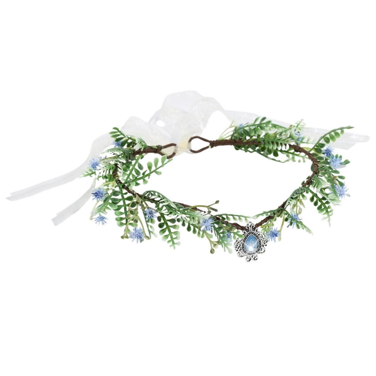 Handmade Fairy Flower Crown, Floral Wreath Headband with  display picture 1