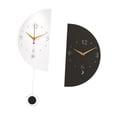 thumbnail image 2 of Reloj de pared de de doble cara reloj decorativo silencioso, creativo, creativo, metal elegante decoración de la pared de la pared para el, 2 of 8