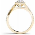 thumbnail image 3 of 1 Carat T.W. Diamond Criss-Cross Halo 14kt Yellow Gold Engagement Ring, 3 of 5