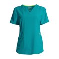 thumbnail image 6 of Scrubstar Women's Seasonal Solid Contrast V-Neck Scrub Top, 6 of 6