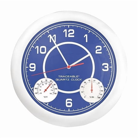 Manufacturer Varies 12-1/2 Clock w/ Thermometer/Humidity 1071