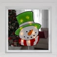 thumbnail image 2 of Northlight 15.75" Lighted Holographic Snowman Christmas Window Silhouette, 2 of 3