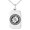 Silver, variant on Stainless Steel Earth Element Rune Engraved Small Rectangle Dog Tag Charm Pendant Necklace
