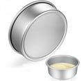 thumbnail image 3 of Round Cake Pan Set, Deep Design Aluminium Cake Pans for Wide Usage, Non-Stick Coating with Removable Base, Oven Safe Even Heating, Heavy Duty Easy Clean for Layer Cakes (3PCS), 3 of 6