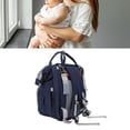 thumbnail image 1 of Baby Diaper Bag Foldable Multifunctional Baby Diaper Backpack with USB Charging Port for Travel, 1 of 7