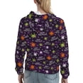thumbnail image 7 of Lsque Halloween Pattern Casual Women's Hoodie,Hooded Sweatshirt with Kangaroo Pocket,Pullover Hoodie with Eye-catching Drawstrings-Small, 7 of 7