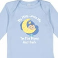 thumbnail image 4 of Inktastic My Mimi Loves Me to the Moon and Back Boys or Girls Long Sleeve Baby Bodysuit, 4 of 5
