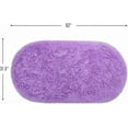 thumbnail image 5 of Softlife Cute Fluffy Oval Rug for Bedroom Soft Carpet, 2.6' x 5.3' , Purple, 5 of 8