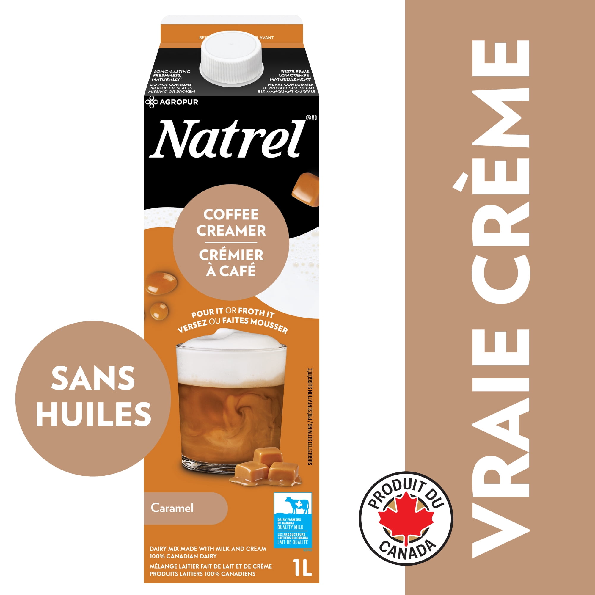 Natrel Coffee Creamer Caramel, 1L