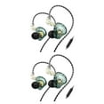 thumbnail image 3 of Injueey Auriculares deportivos intrauditivos con cable de 3,5mm, auriculares dinámicos portátiles, ergonómicos, para trabajar, correr, Verde con micrófono 2Conjunto, 3 of 6
