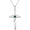 E.Green-May-Emerald, variant on 925 Sterling Silver Cross Necklace for Women Men 5A CZ Birthstone Necklaces 14K Gold Plated or Rose Gold Necklace for Festival, Vacation or Holiday