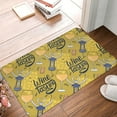 thumbnail image 5 of Bingfone White Wine Seamless Door Mat 16"X24" Front Entrance Non-Slip Low Profile Washable For Entryway, 5 of 9