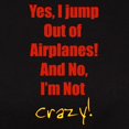 thumbnail image 3 of CafePress - Jumpoutofplansnotcrazy_Red Women's Value T Shirt - Women's Traditional Fit Dark T-Shirt, 3 of 4