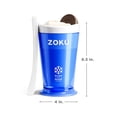 thumbnail image 3 of ZOKU Original Slush and Shake Maker, paquete de 3 tazas para granizados caseros de rápida congelación, batidos de frutas y batidos en minutos, azul/rojo/verde, juego de 3 unidades, 3 of 5