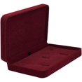 thumbnail image 4 of HAHADAXA Upscale Velvet Jewelry Set Box Bracelet Necklace Rings Gift Display Case Storage - Wine Red, 4 of 5