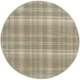 thumbnail image 2 of Nourison Grafix 4' x Round Olive Farmhouse Indoor Rug, 2 of 8