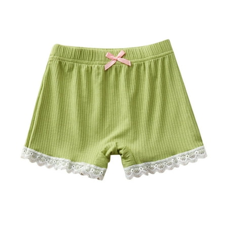 Fancifize Girls Bike Shorts Cartwheel Shorts Kids Basic Madal Under Dress Shorts for Running Dance Little Girls Solid Plain Sports Activewear 2-14Years