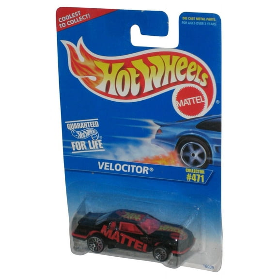 Hot Wheels Velocitor (1995) Mattel Black Die-Cast Toy Car #471