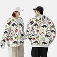 thumbnail image 6 of Fotbe Dinosaur Men's Women's UPF 50+ Sun Protection Jacket Hooded Cooling Shirt with Pockets Hiking Outdoor Performance-Large, 6 of 9