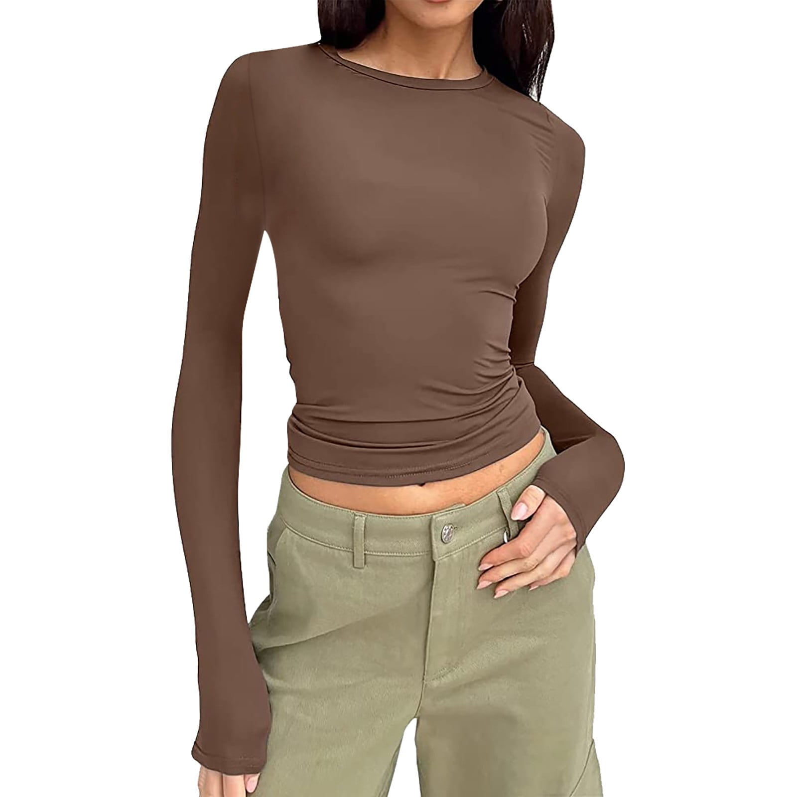 Ukumplol Chemises à Manches Longues pour Femmes Hauts de Sortie