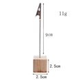thumbnail image 3 of 10 PCS Memo Holder Pine Base Message Clip Vertical Note Holder, 3 of 5