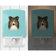 thumbnail image 2 of Caroline's Treasures BB1180CNL Checkerboard Blue Sheltie Ceramic Night Light, 6x4x3", multicolor, 2 of 2